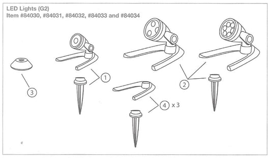 Aquascape Replacement Mounting Kits for Aquascape Lights