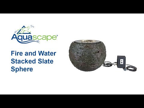 Aquascape Fire and Water Stacked Slate Sphere - 32″ Dia
