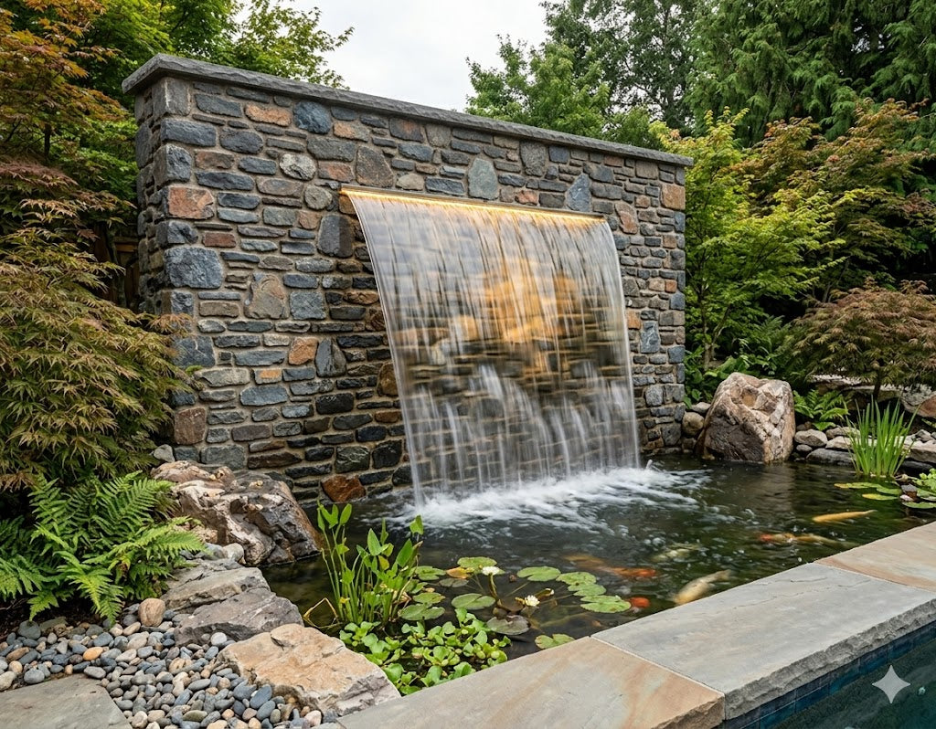 Waterscaping LED Acrylic Spillway - Color Changing Sheer Descent