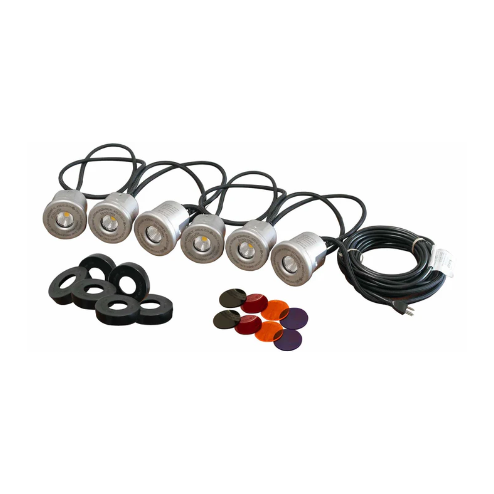 Stainless steel LED lighting kit for Kasco fountain - 6 fixtures