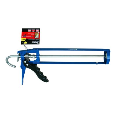 Photo of Tooltech Skeleton-Style Caulking Gun with Auto Flow Stop 9" Blue