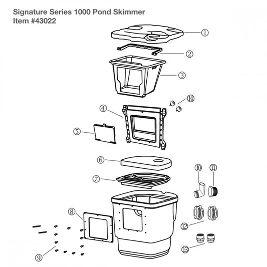 Aquascape Signature Series 1000 Pond Skimmer Replacement Parts - Item 43022