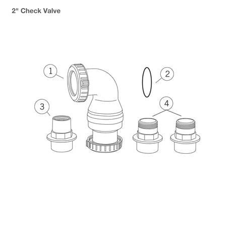 Aquascape Dual Union Check Valve 2.0 Replacement Parts