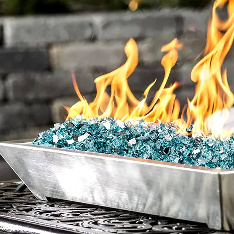 RPG Brands 1/2" Reflective Fire Glass - 10 lbs