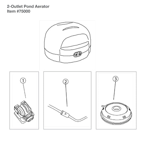 Aquascape 2/4-Outlet Pond Aerator Replacement Parts
