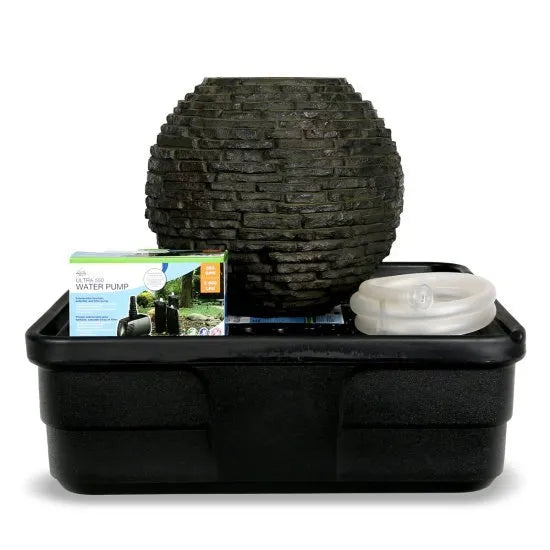 Photo of Aquascape Small Stacked Slate Sphere Fountain Kit