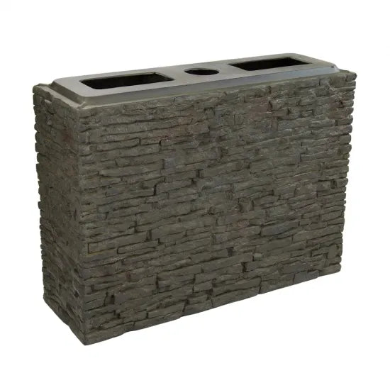 Photo of Aquascape Straight Stacked Slate Wall Base and Toppers