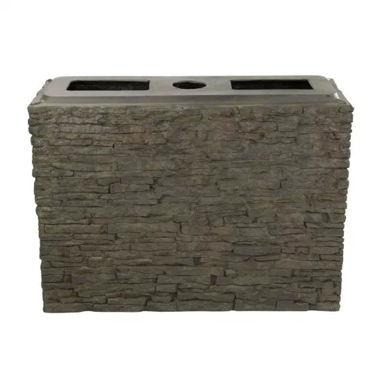 Photo of Aquascape Straight Stacked Slate Wall Base and Toppers