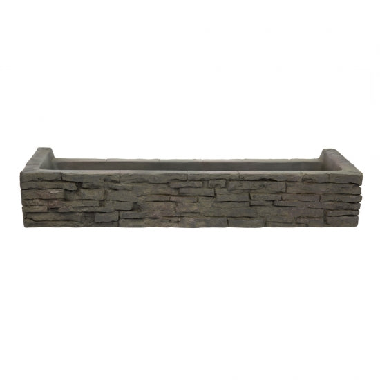 Photo of Aquascape Straight Stacked Slate Wall Base and Toppers