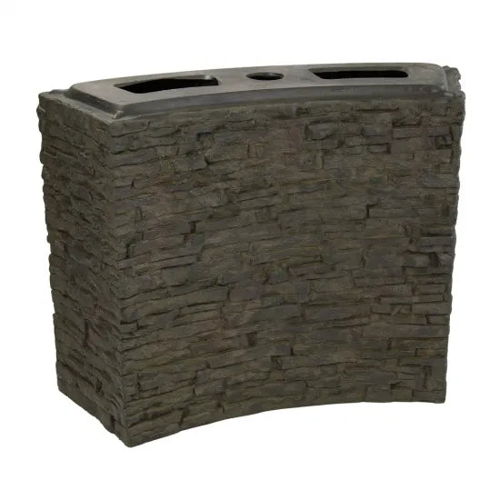 Photo of Aquascape Curved Stacked Slate Wall Base and Toppers