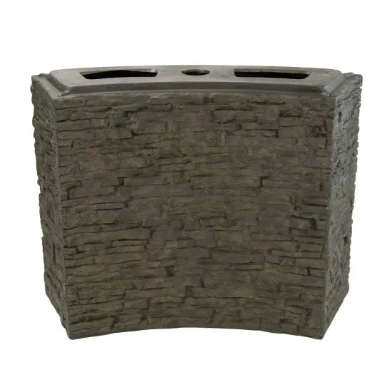 Photo of Aquascape Curved Stacked Slate Wall Base and Toppers