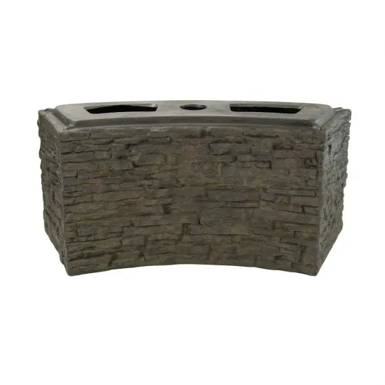 Photo of Aquascape Curved Stacked Slate Wall Base and Toppers