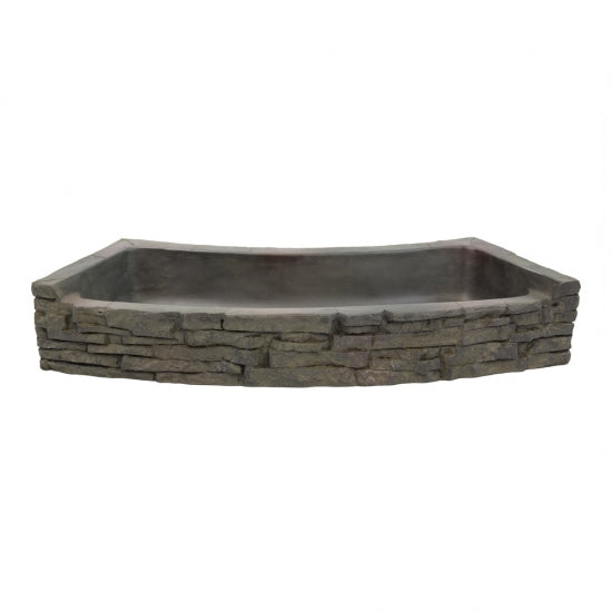 Photo of Aquascape Curved Stacked Slate Wall Base and Toppers