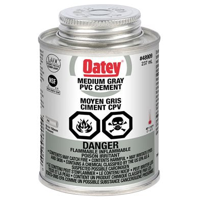 Photo of Oatey PVC Cement With Brush Grey