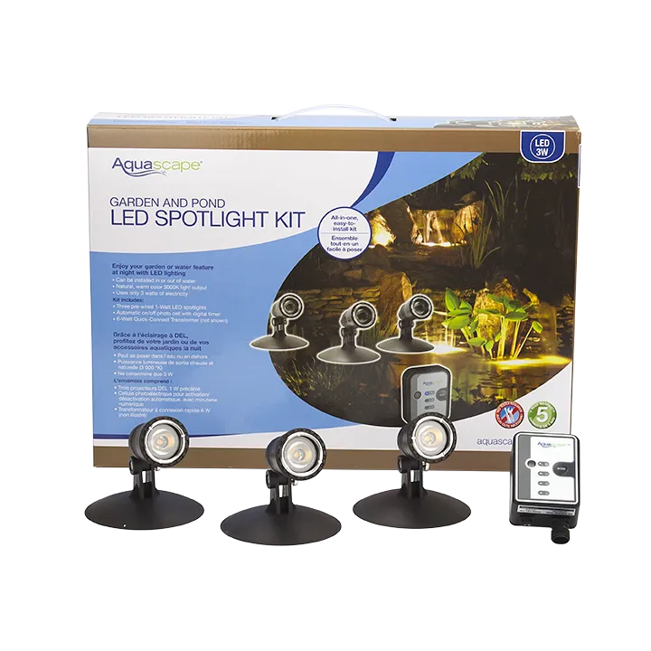 Photo of Aquascape LED Pond and Landscape Spotlight Kit 3 Watt