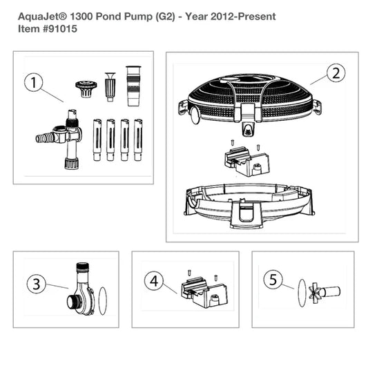 Aquascape Aquajet Pumps Replacement Parts G2