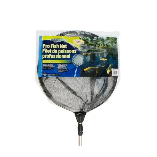 Photo of Aquascape Pro Fish Net Round with Black Soft Netting w/ Extendable Handle