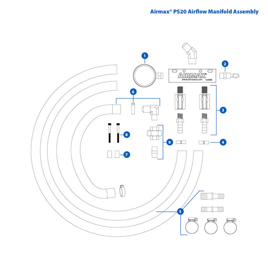 Airmax PS20 Airflow Manifold Assembly Replacement Parts