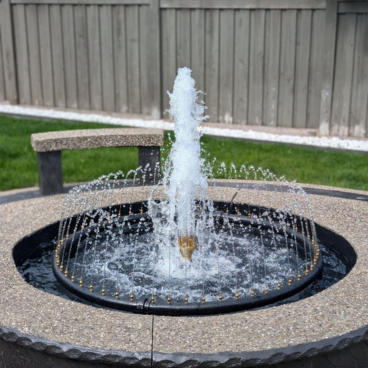 AquaGarden Water Feature Spray Ring Manifold with Center Jet