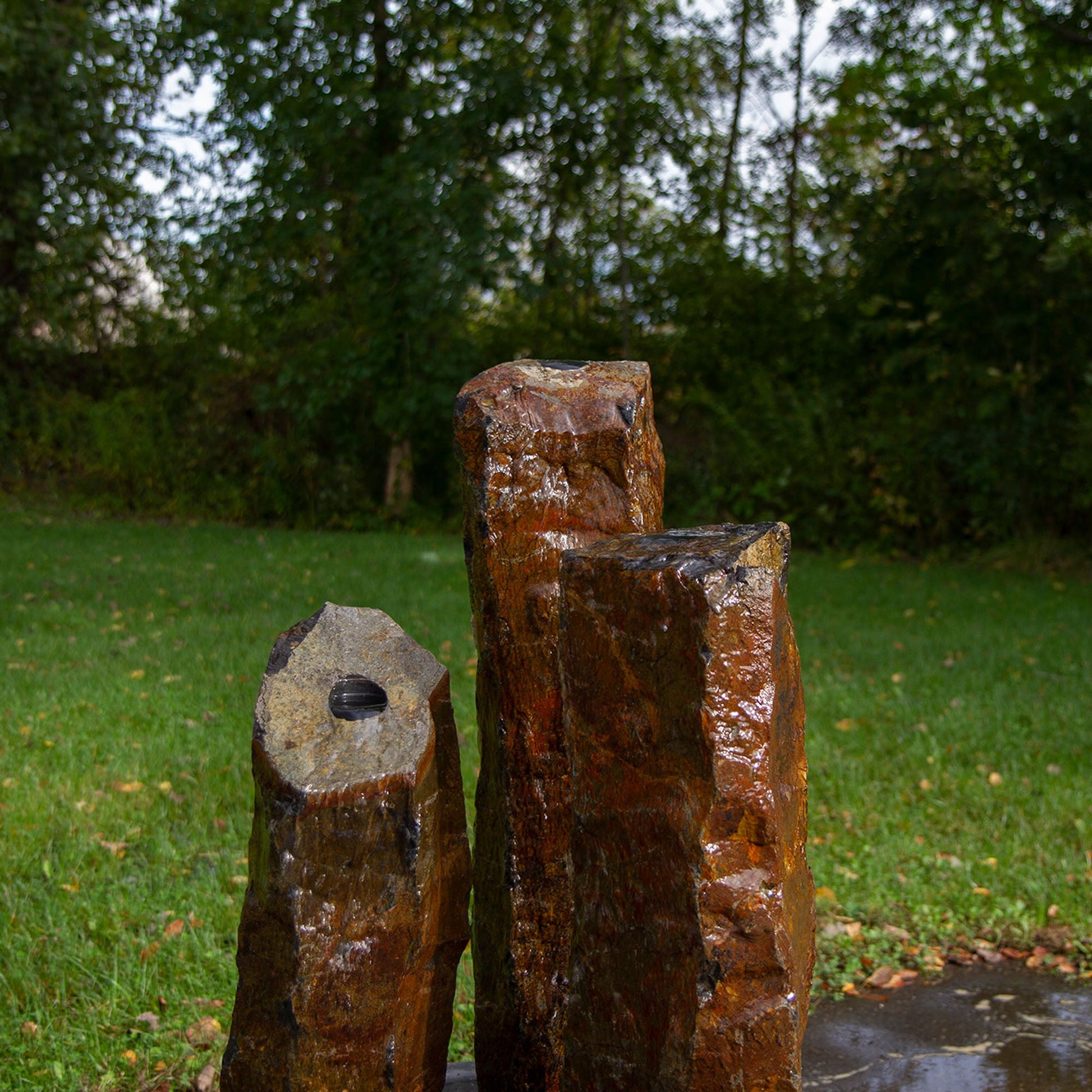 Photo of Atlantic-Oase Natural Basalt Columns - Set of 3