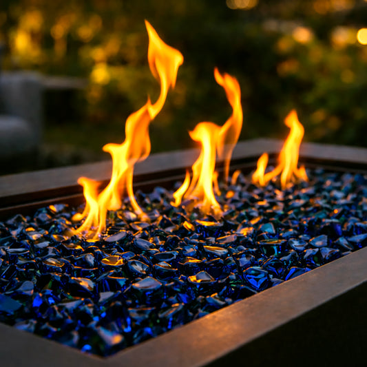RPG Brands 1/2" Reflective Fire Glass - 10 lbs