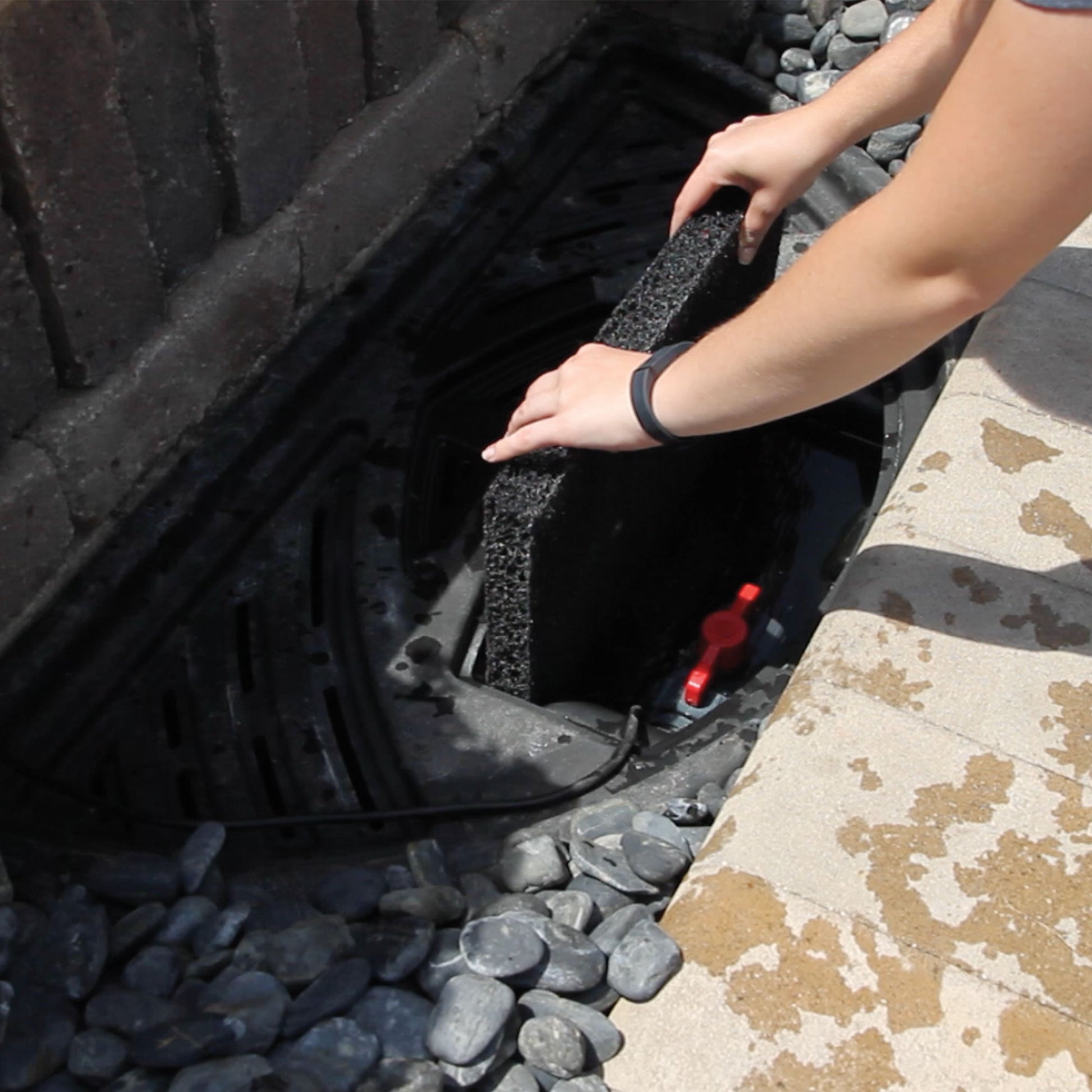 Photo of Atlantic-Oase Formal Spillway Basin Internal Matala Filtering Mats