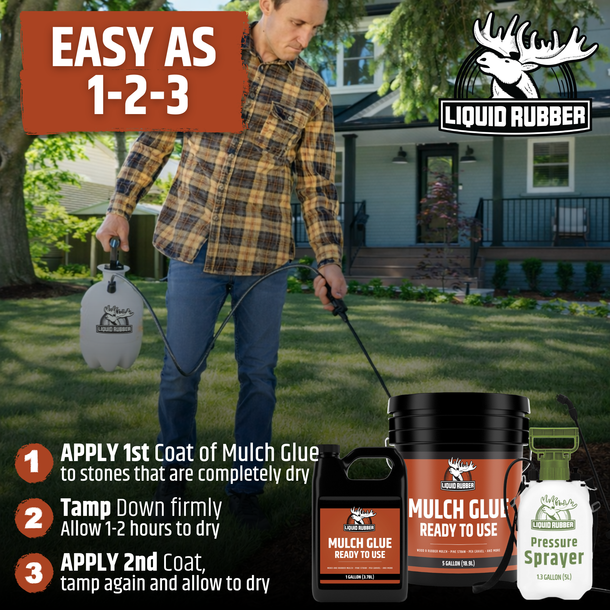 Liquid Rubber Mulch Glue