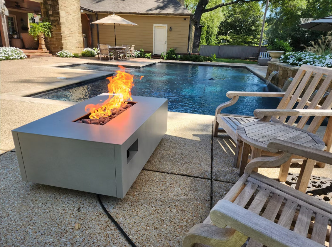 Warming Trends AON Rectangular Fire Tables