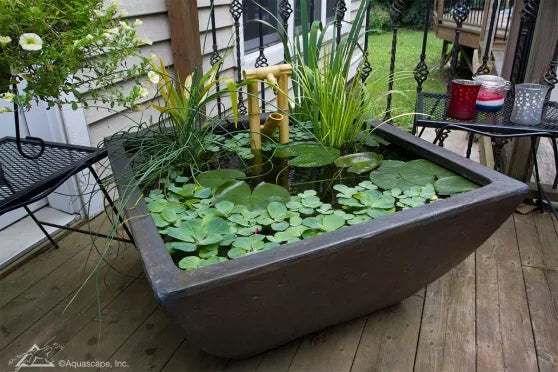 Photo of Aquascape Square Textured Gray Slate Patio Ponds