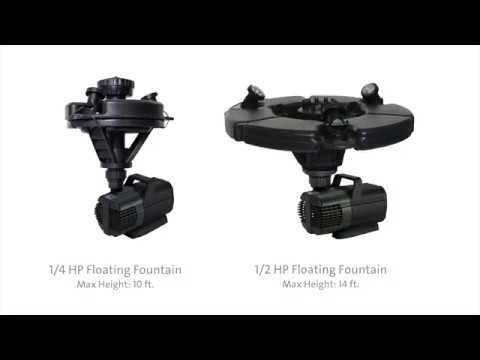 Atlantic-Oase 1/4 HP Floating Fountain with Lights
