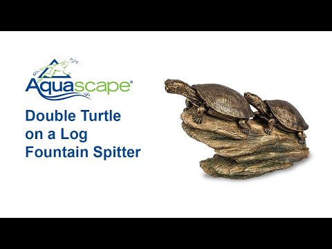 Aquascape Double Turtle On Log Spitter