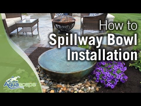 Aquascape Large Spillway Bowl and Basin Landscape Fountain Kit