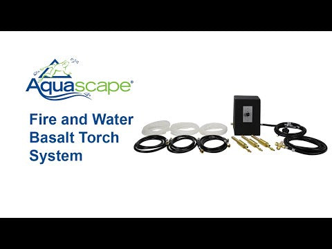 Aquascape Fire and Water 3-Piece Basalt Torch System